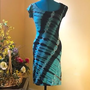 Jayli tie dye bodycon dress